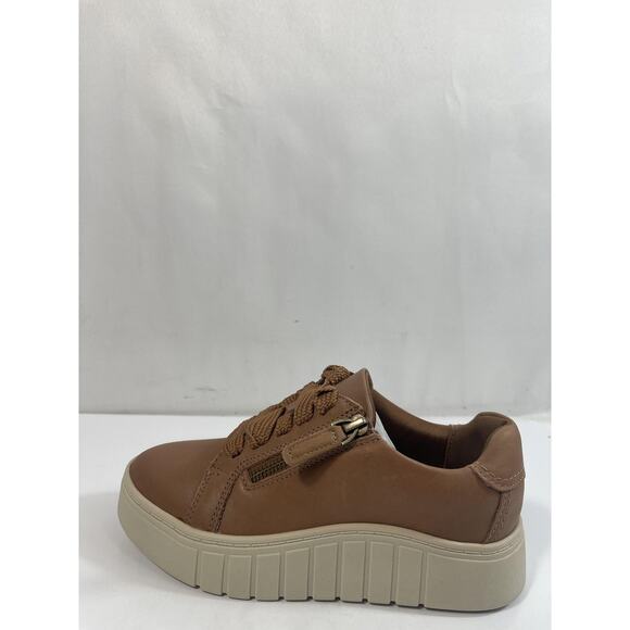 Clarks Collection Shoes Womens Size 5.5 Tan Mykah Joy Zip Sneakers New Box - Picture 4 of 14